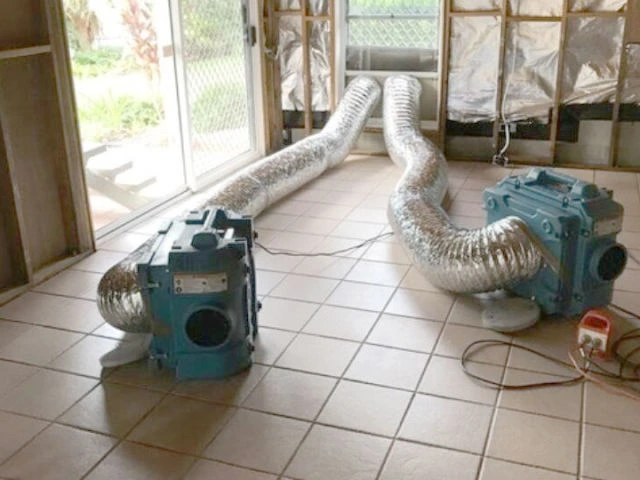 Air filtration equipment used during remediation